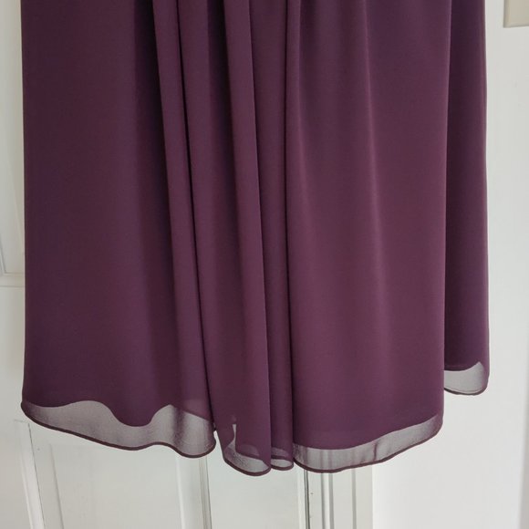 BILL LEVKOFF purple chiffon gown - Picture 9 of 11